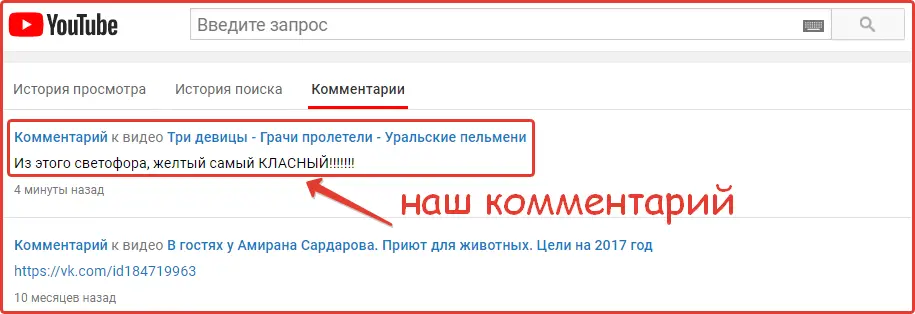 Оставить комментарий в YouTube: шаг №5 Оставить комментарий в YouTube: шаг №5